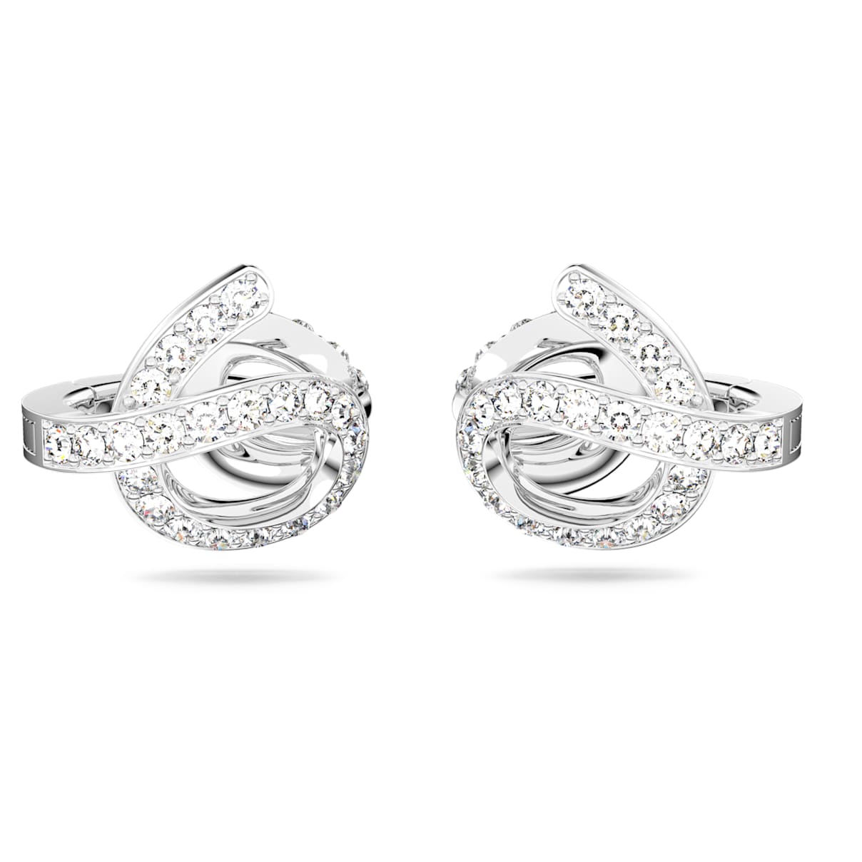 

Boucles d'oreilles clip Fluenta, Cristaux ravivés, Blanches, Métal rhodié