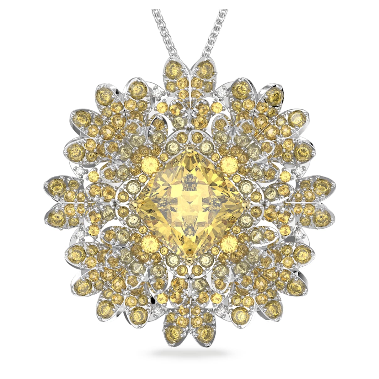 

Swarovski Eternal Flower pendant and brooch, Flower, Mixed metal finish