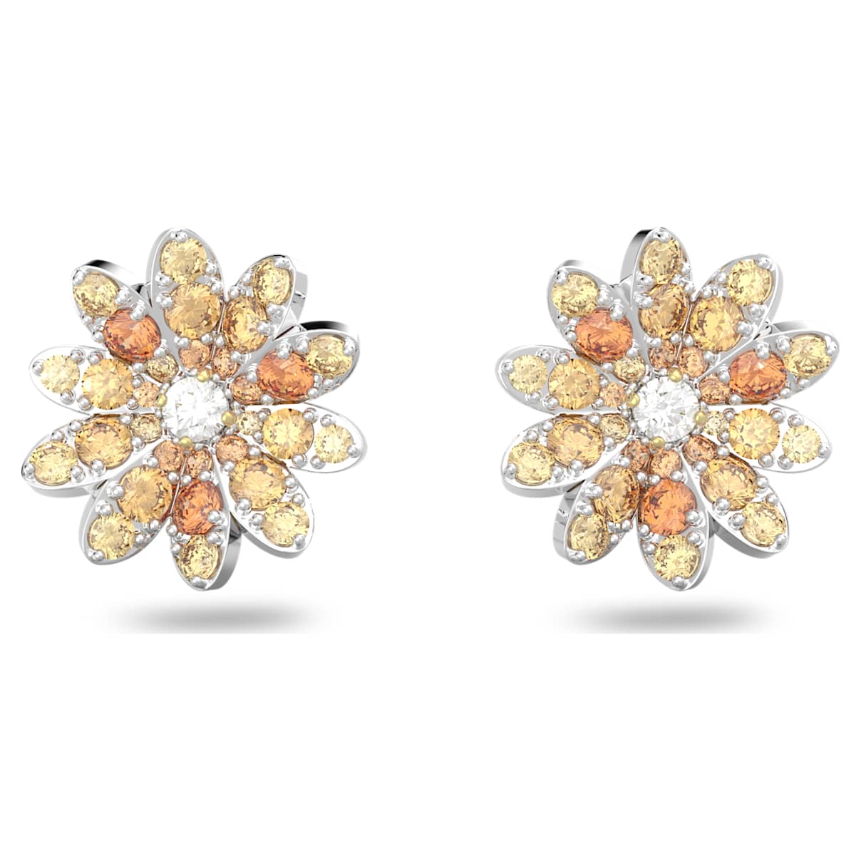 

Eternal Flower stud earrings, Flower, Multicoloured, Mixed metal finish