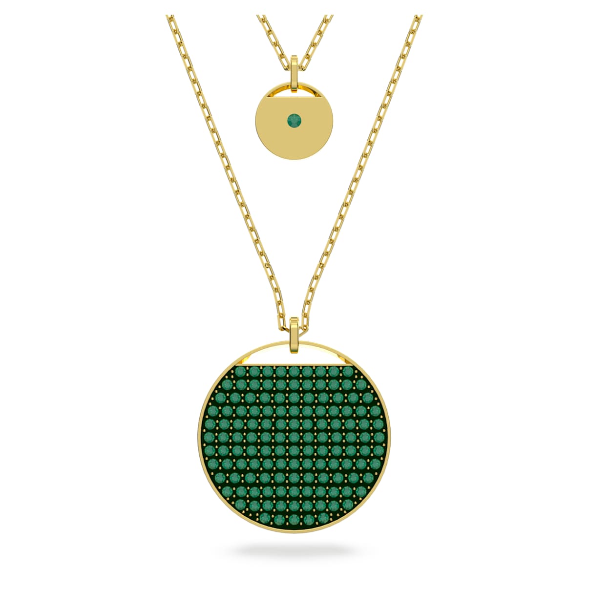

Swarovski Ginger layered pendant, Gold-tone plated