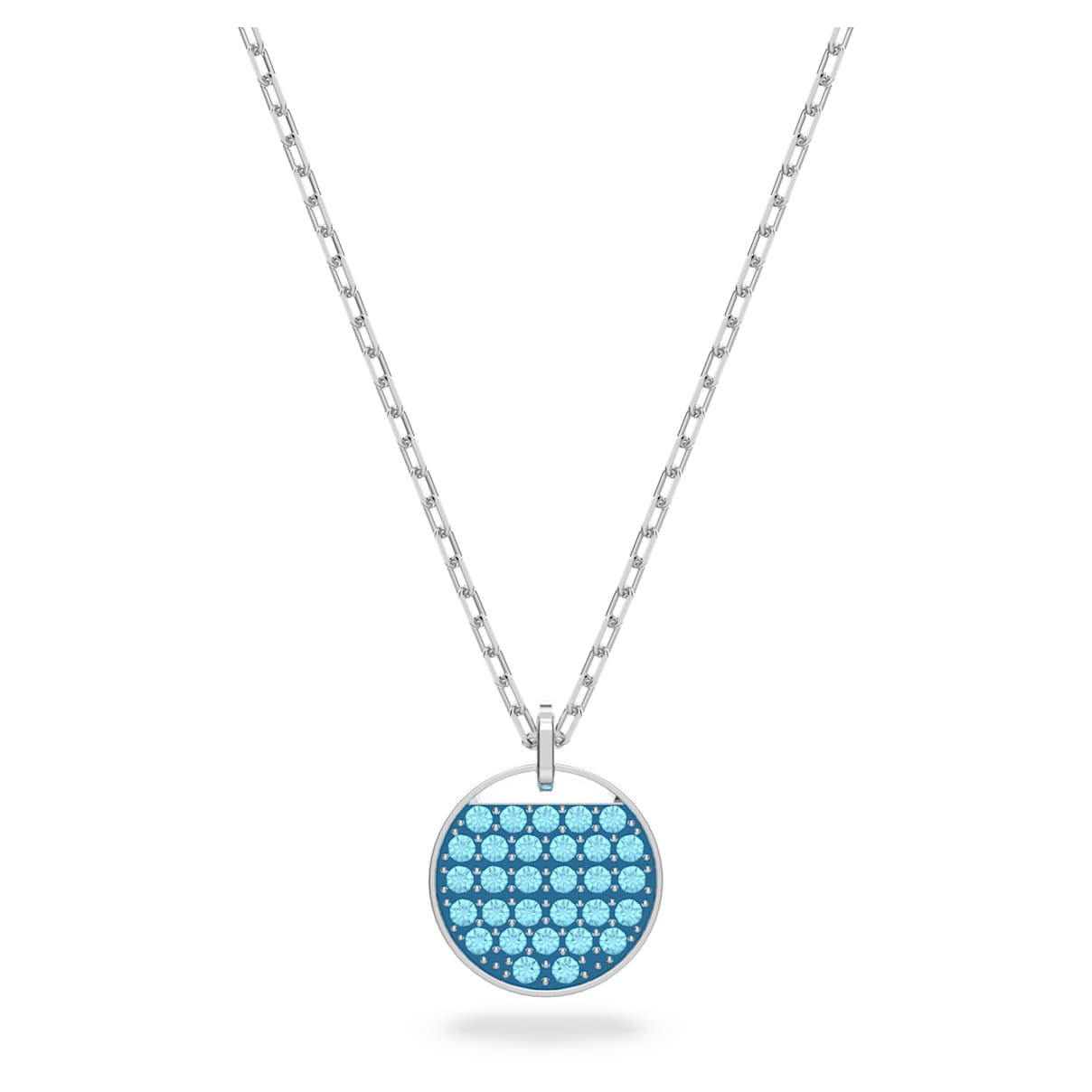 

Sublima pendant, Blue, Rhodium plated