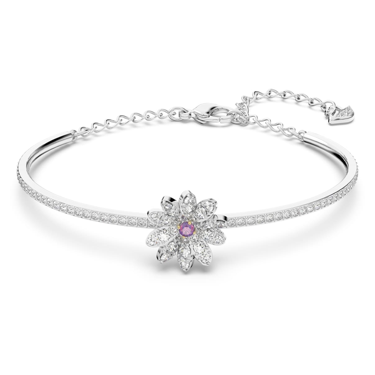 

Bracelet-jonc Eternal Flower, Fleur, Rose, Finition mix de métal