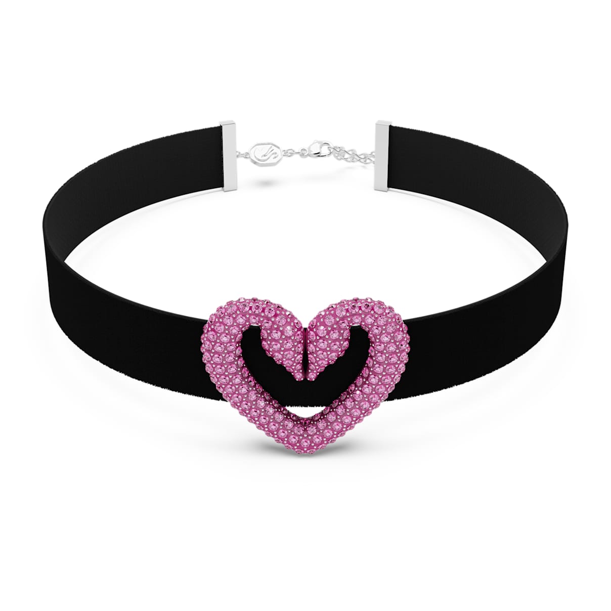

Naszyjnik typu choker Sublima, Serce, Fioletowy, Powłoka z rodu
