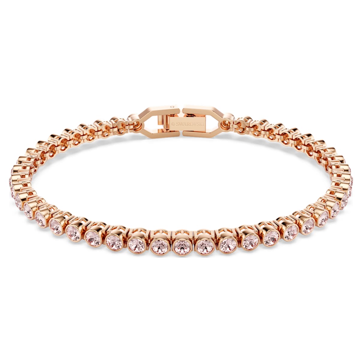 

Emily bracelet, Round cut, Pink, Rose gold-tone plated