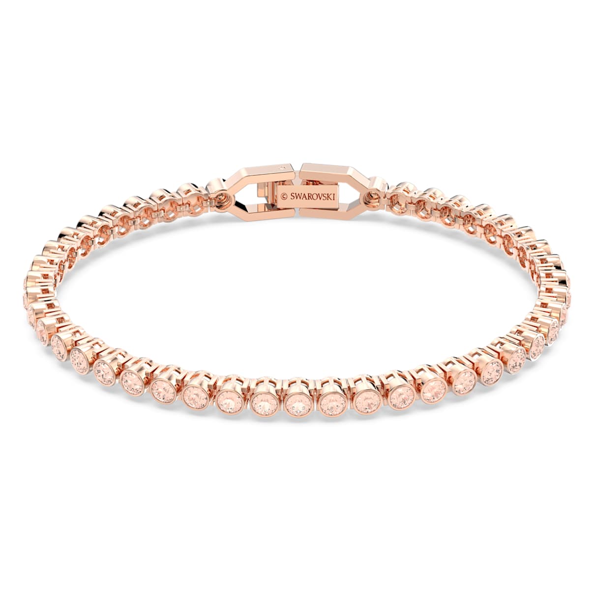 

Emily bracelet, Round cut, Pink, Rose gold-tone plated