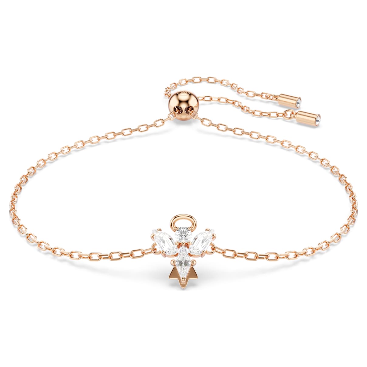 

Magic bracelet, Angel, White, Rose gold-tone plated