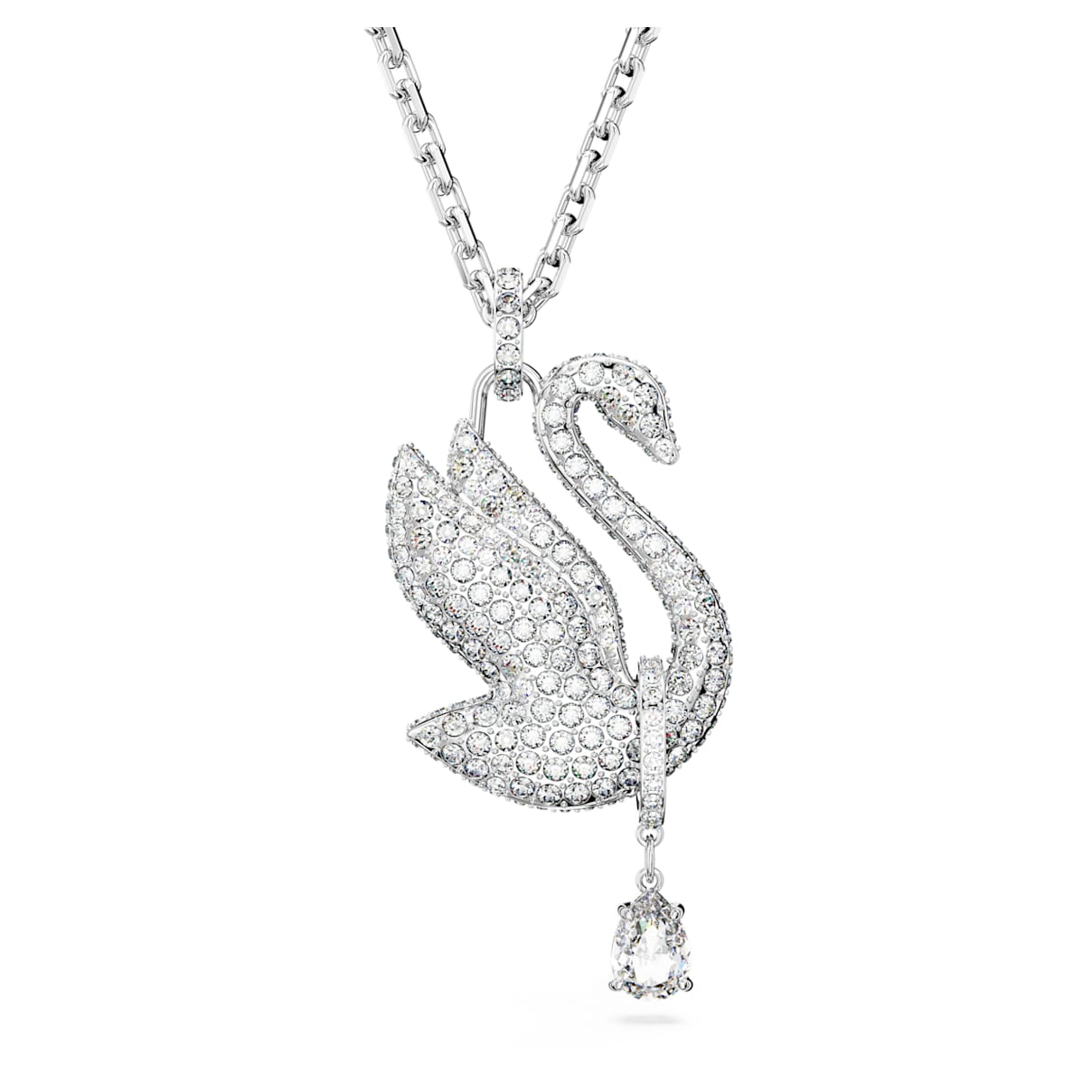 Shop Swarovski Iconic Swan Necklace In White