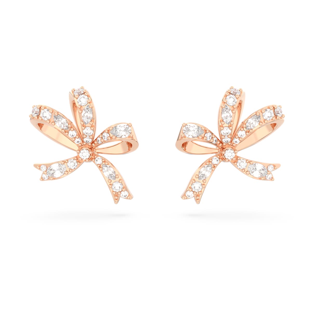 Shop Swarovski Volta Stud Earrings In White