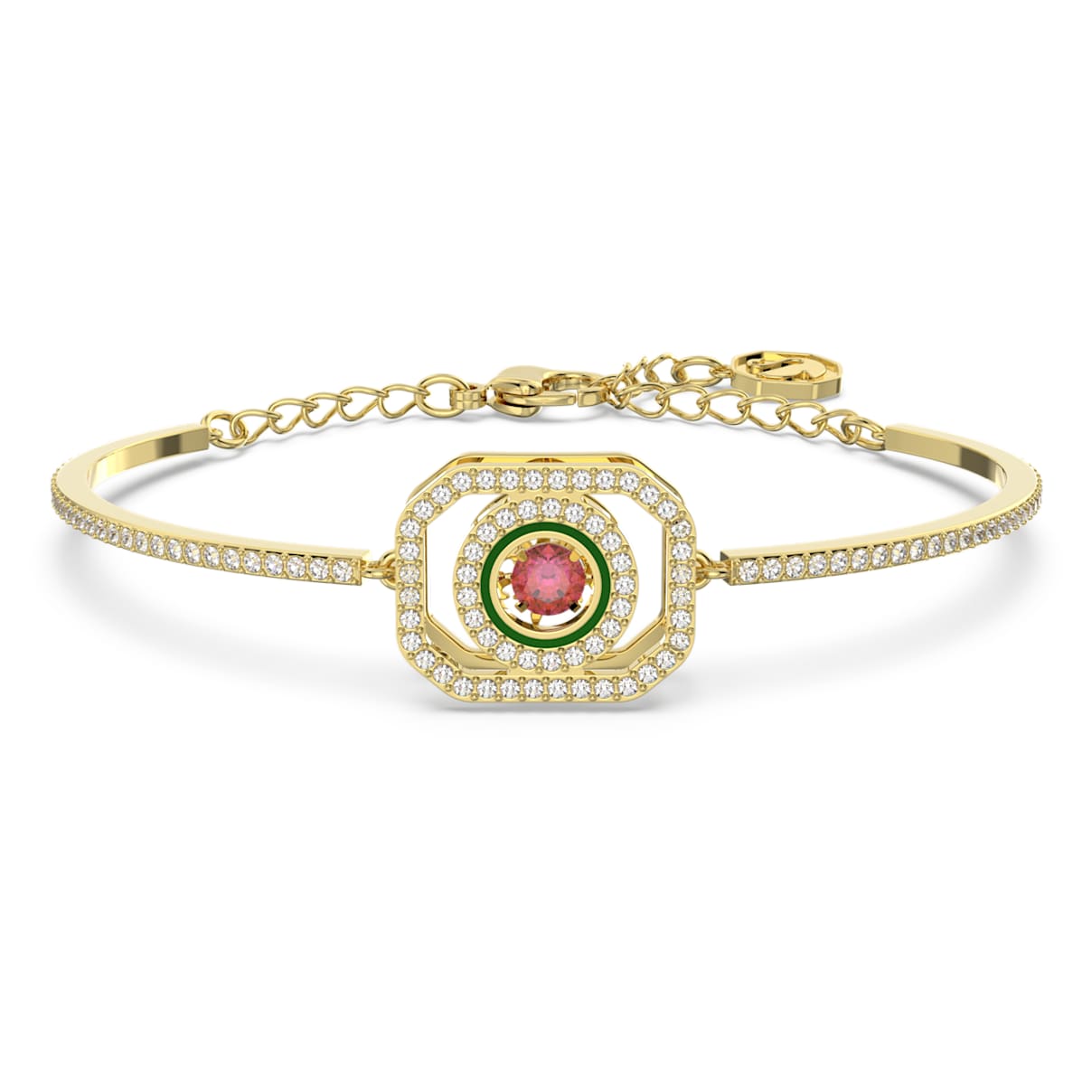 

Alea bangle, Multicolored, Gold-tone plated