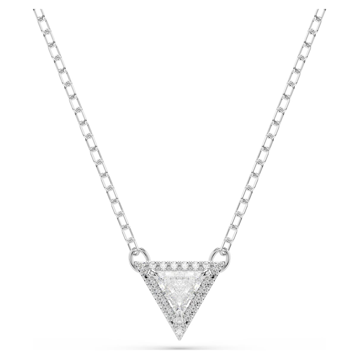

Swarovski Ortyx Halskette, Trilliant-Schliff, Weiß, Rhodiniert