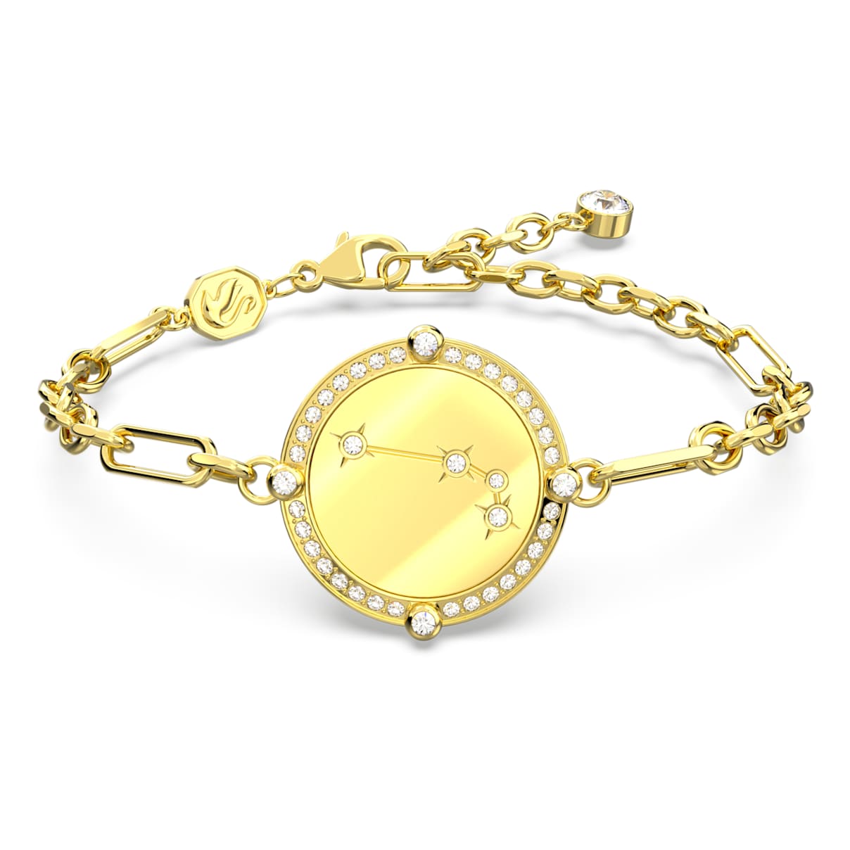 

Zodiac bracelet, Aries, Gold tone, Gold-tone plated