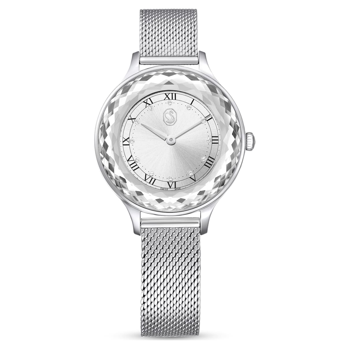 Shop Swarovski Octea Nova Watch In Silver Tone