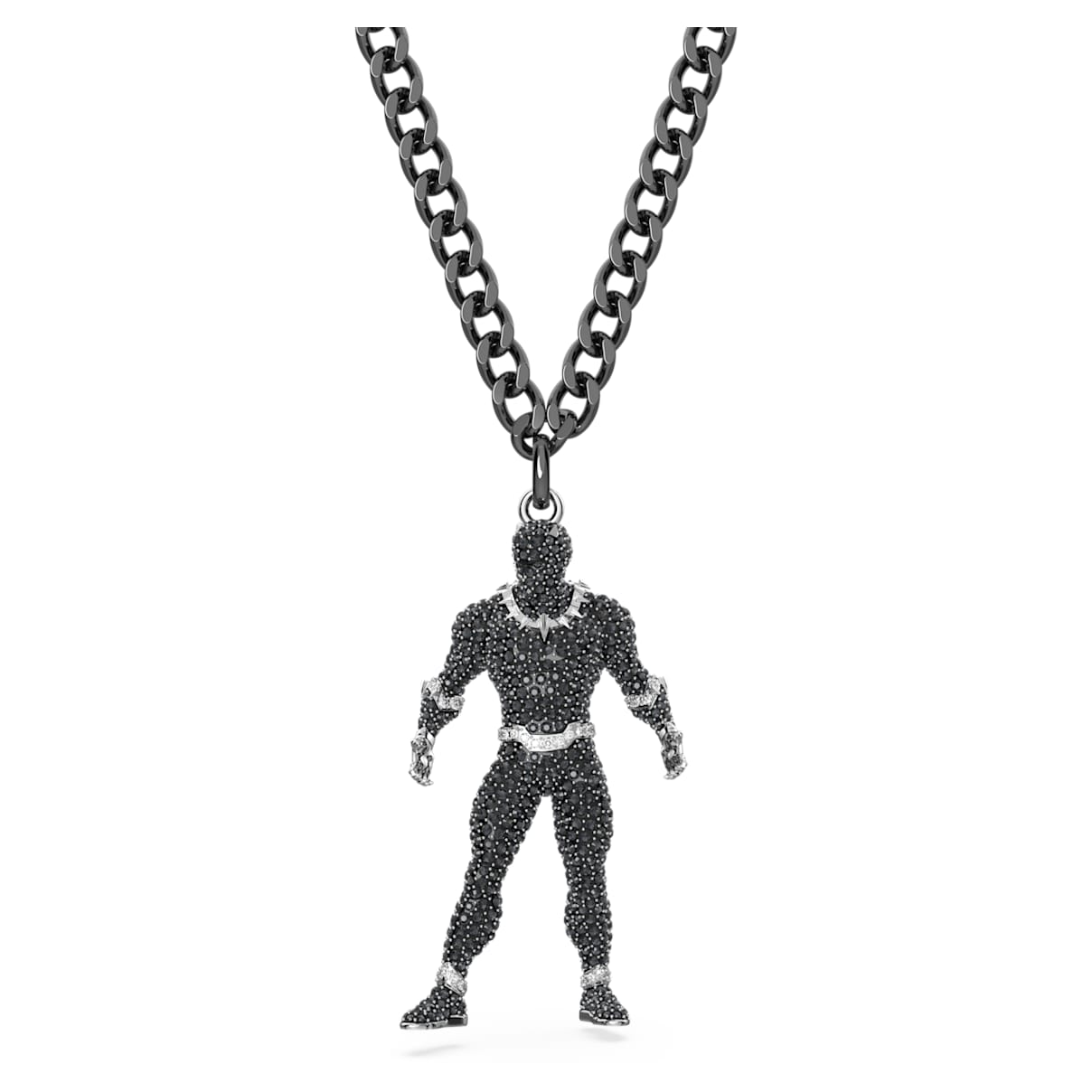 

Collana Black Panther © MARVEL, Pantera nera, Nera, Placcato rutenio