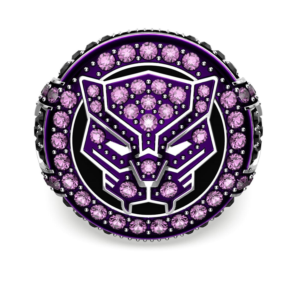 Swarovski Marvel Black Panther Ring In Purple