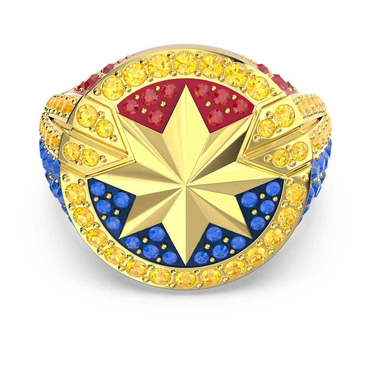 

Pierścionek Marvel Captain Marvel, Różnokolorowy, Powłoka w odcieniu złota