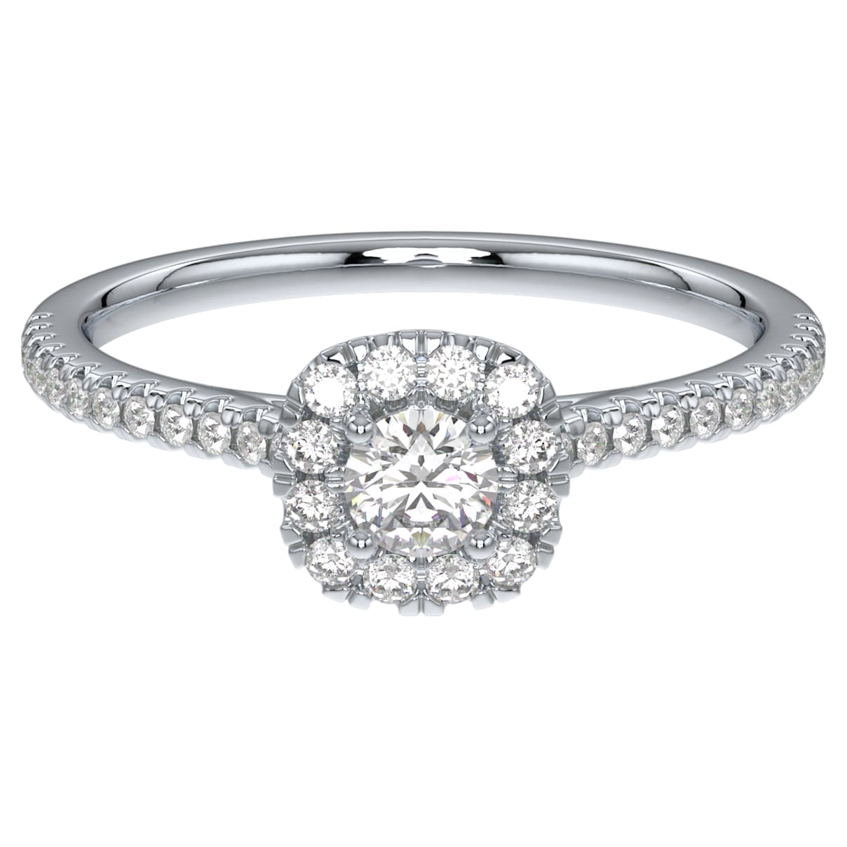 

Essentials ring, Sterling Silver, Rhodium plated