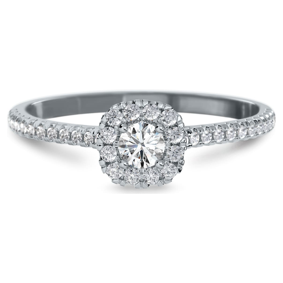 

Essentials ring, Sterling Silver, Rhodium plated