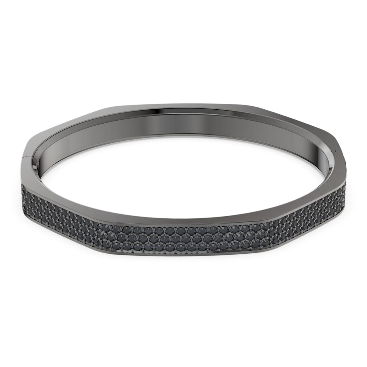

Dextera bangle, Octagon shape, Black, Ruthenium plated