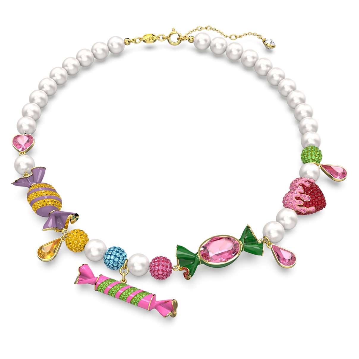 

Dulcis necklace, Candy, Multicolored, Gold-tone plated
