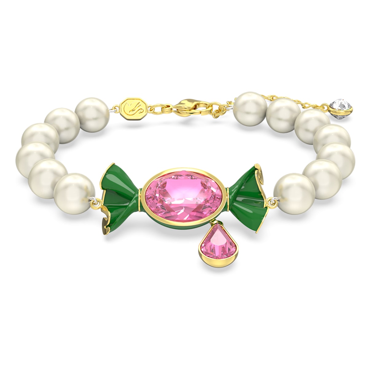 

Dulcis bracelet, Candy and drop, Multicolored, Gold-tone plated
