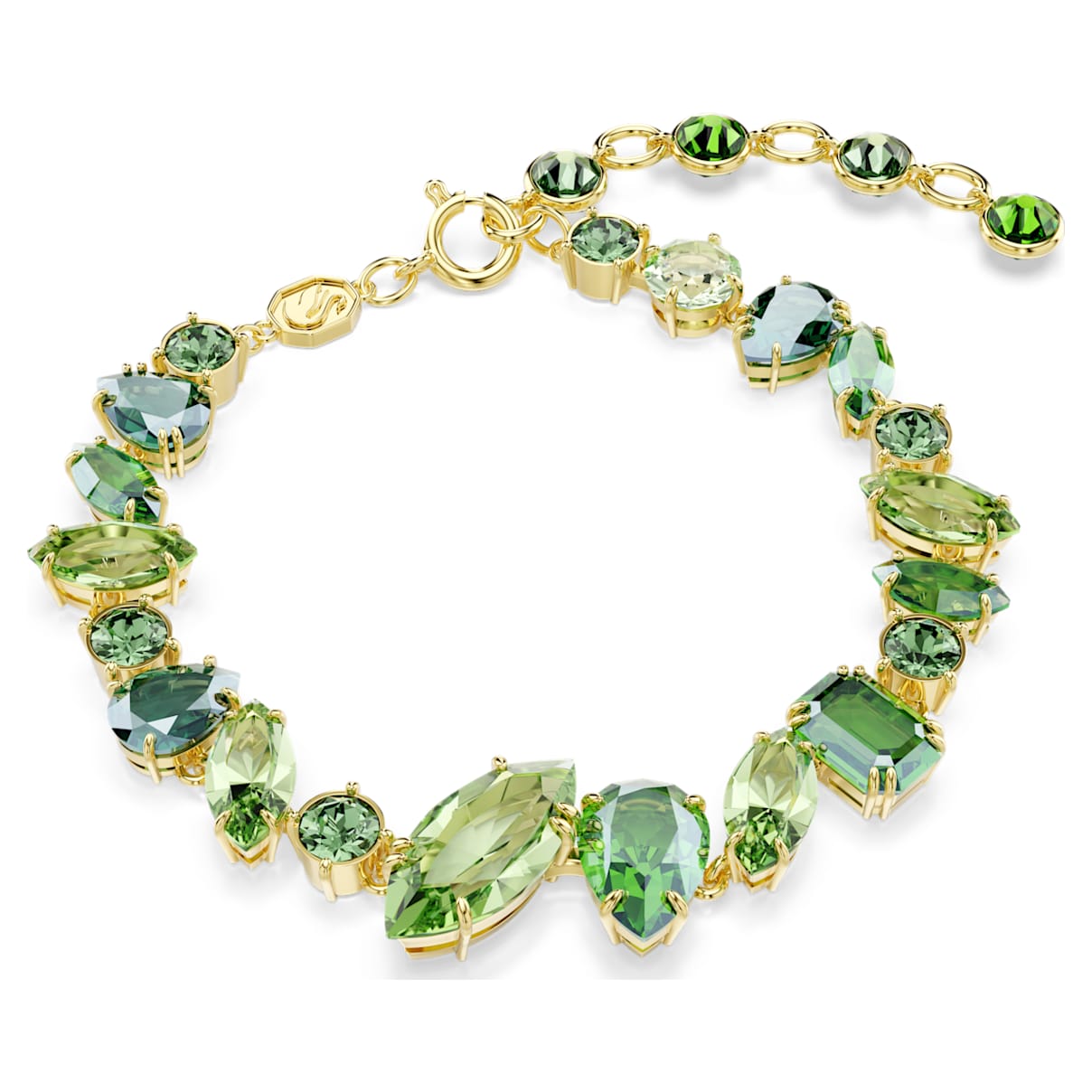 Gema Armband, Verschiedene Schliffe, Grün, 18K Goldbeschichtet Unisex OS
