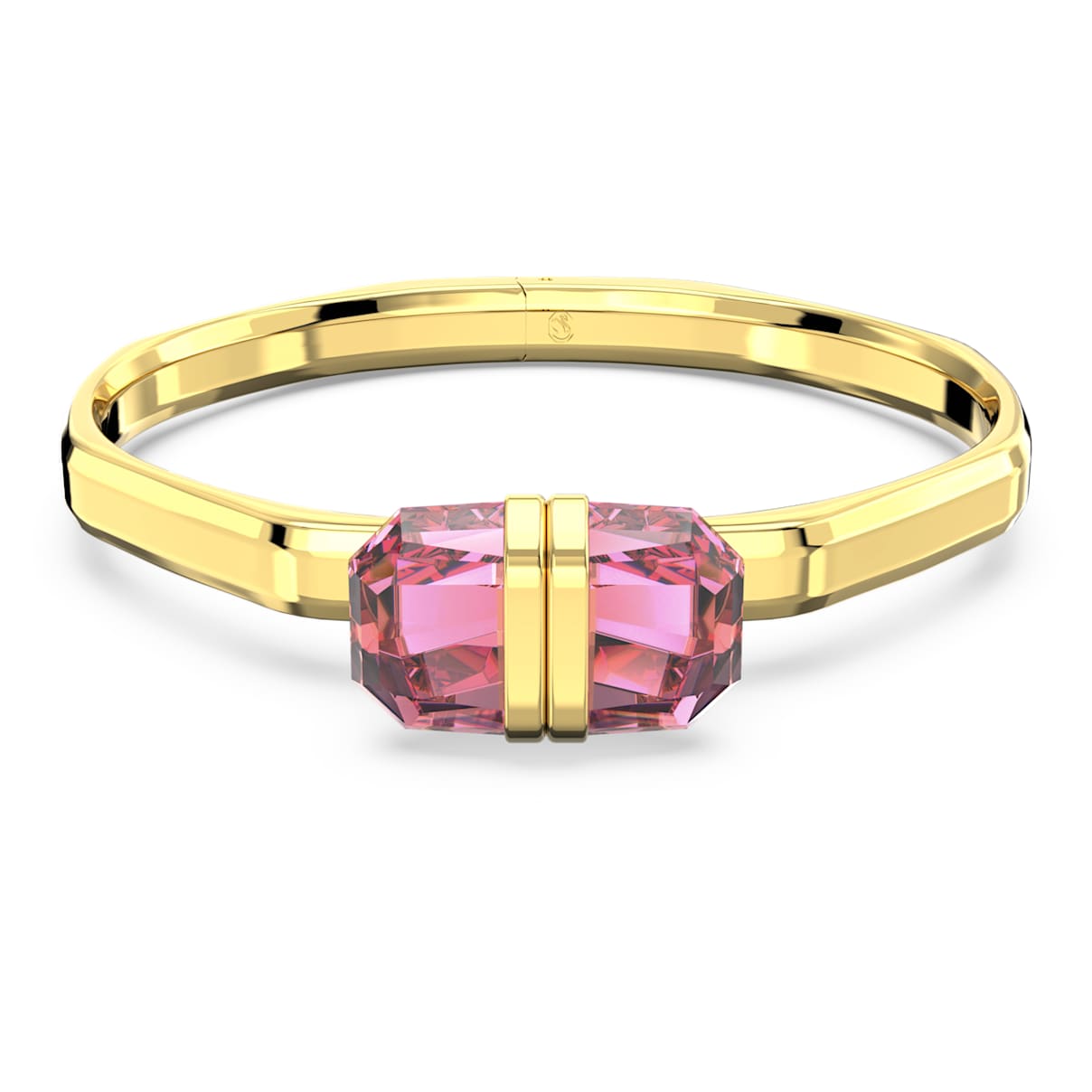 

Lucent bangle, Magnetic closure, Pink, Gold-tone plated