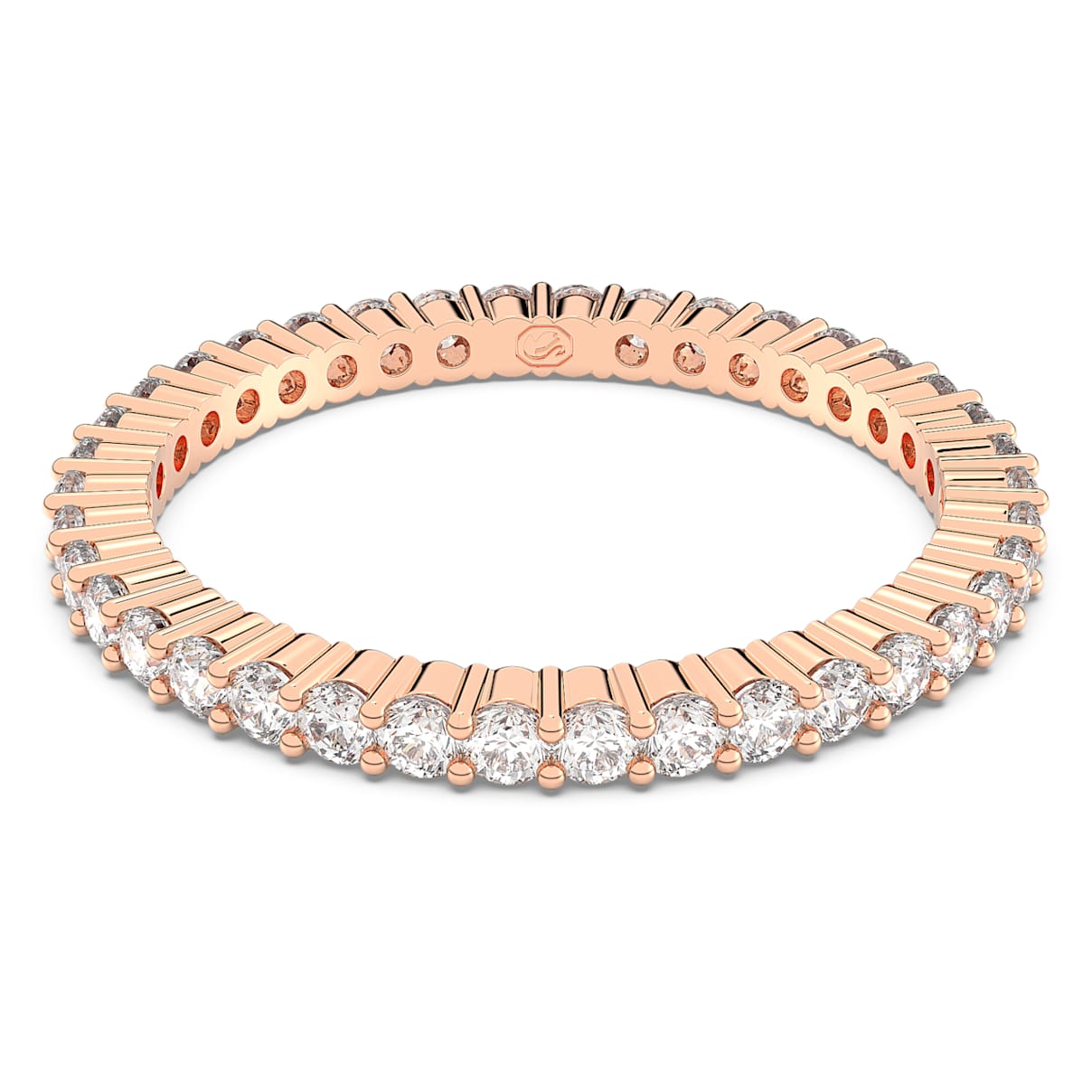 Matrix Vittore Ring, Rundschliff, Weiß, Roségoldfarbenes Finish