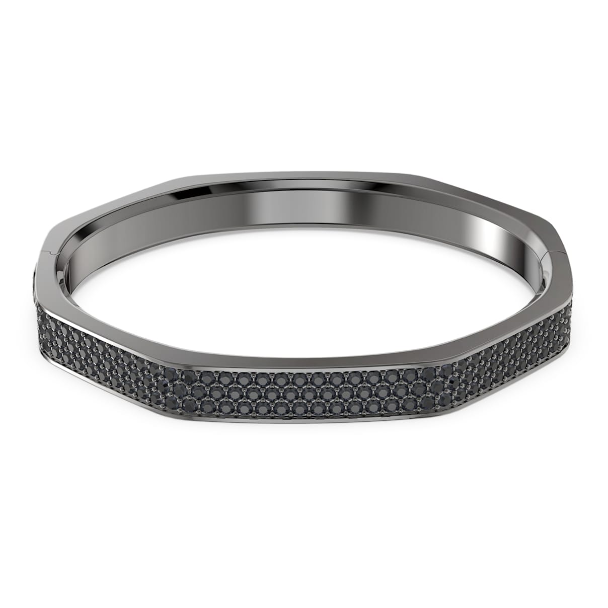 

Dextera bangle, Octagon shape, Black, Ruthenium plated