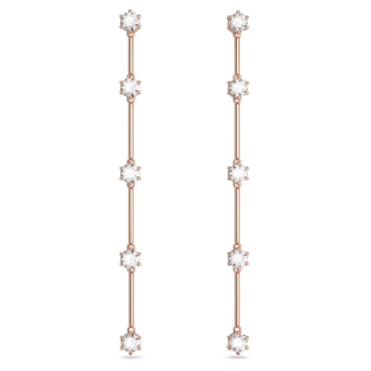 Shop Swarovski Constella Drop Earrings In White