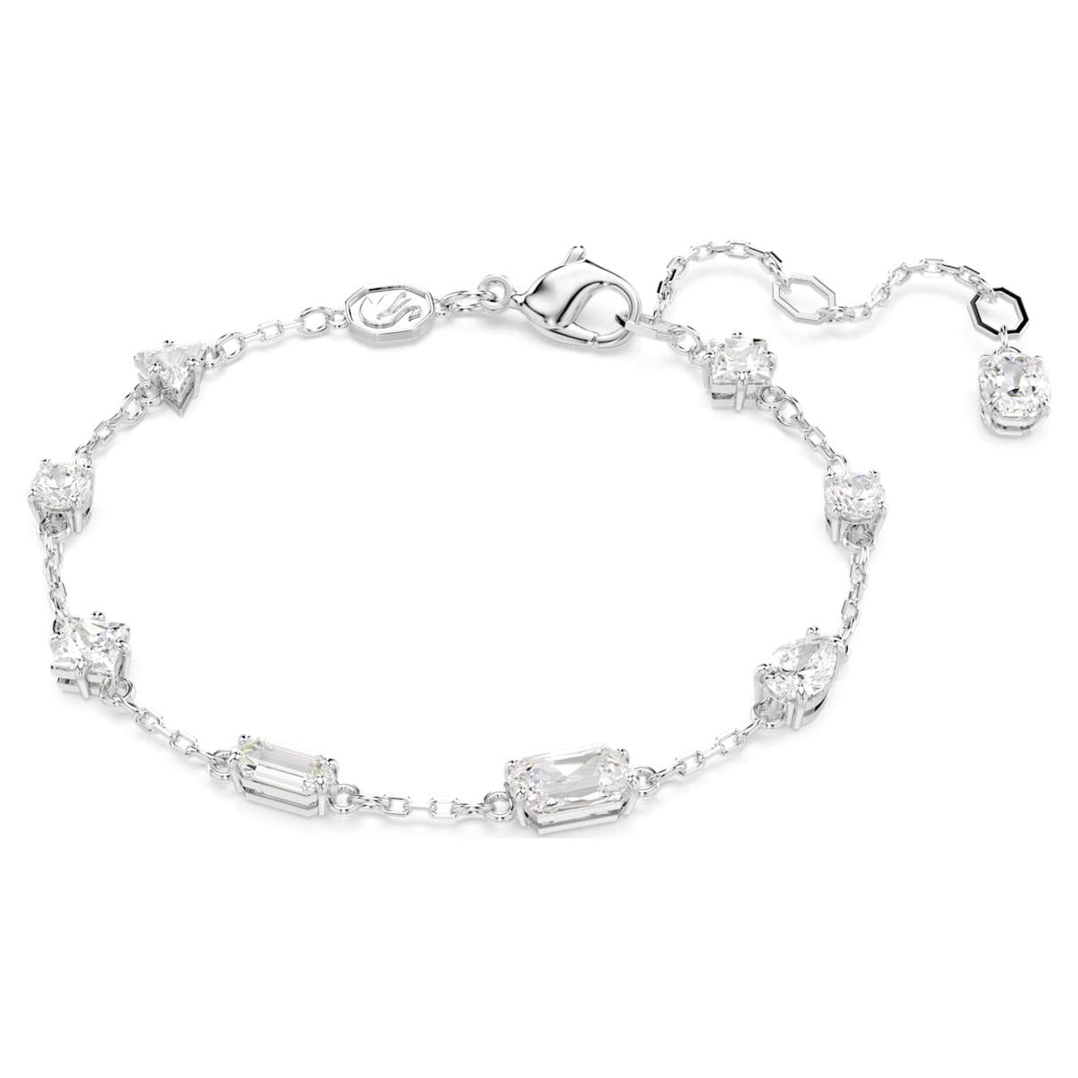 

Mesmera Armband, Verschiedene Schliffe, Verstreutes Design, Weiß, Rhodiniert