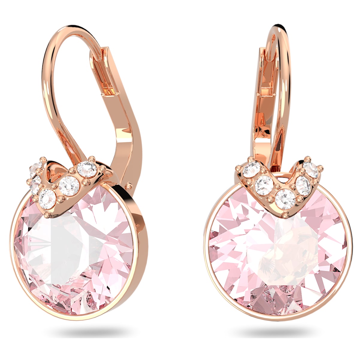 Shop Swarovski Bella V Drop Earrings In Pink