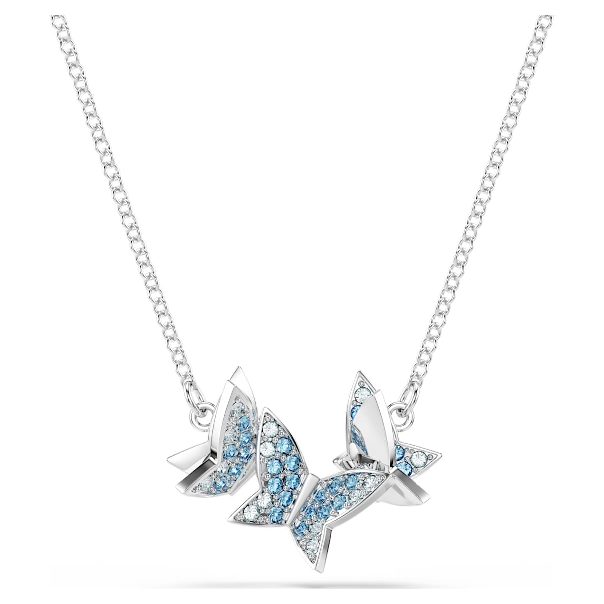 

Collana Idyllia Lilia, Farfalla, Blu, Placcato rodio
