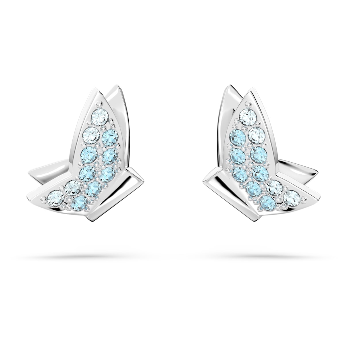 Swarovski Crystal Butterfly Lilia Stud Earrings In Blue