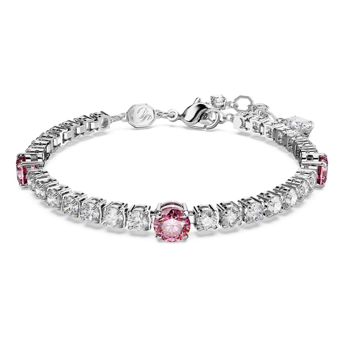

Matrix Tennis Armband, Verschiedene Schliffe, Rosa, Rhodiniert