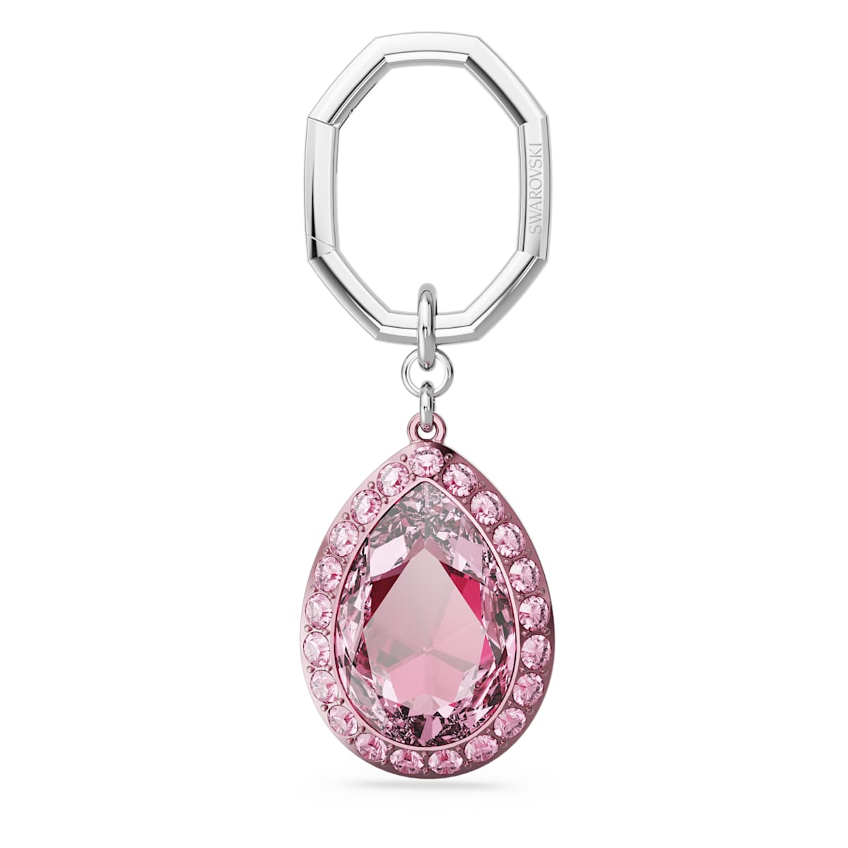 Key ring, Pear cut, Pink