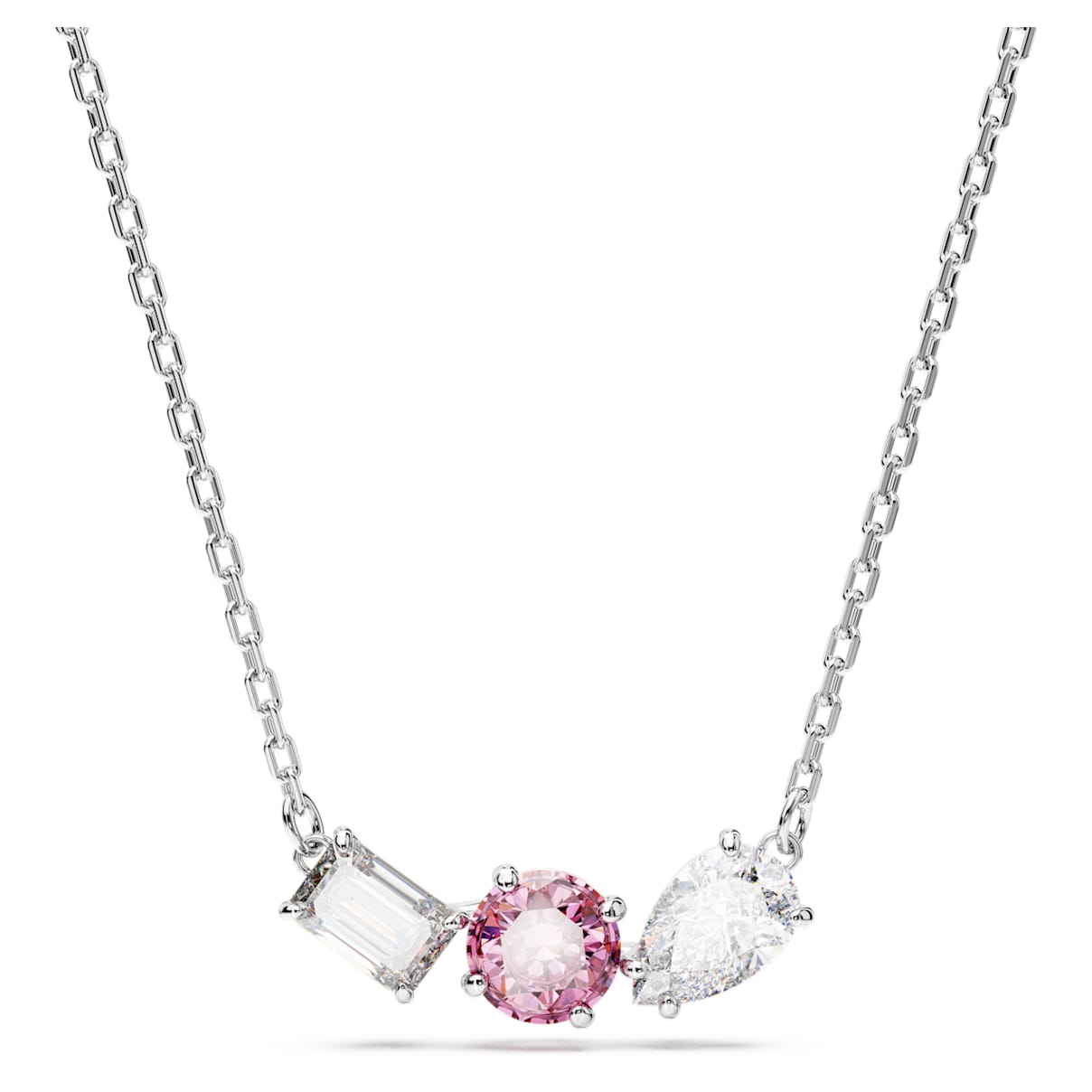 

Mesmera pendant, Mixed cuts, Pink, Rhodium plated