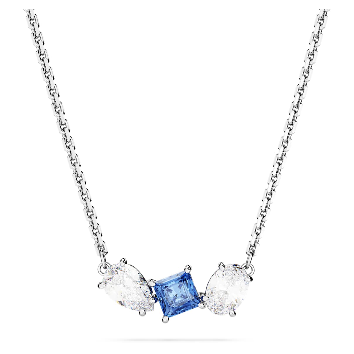 

Mesmera pendant, Mixed cuts, Blue, Rhodium plated