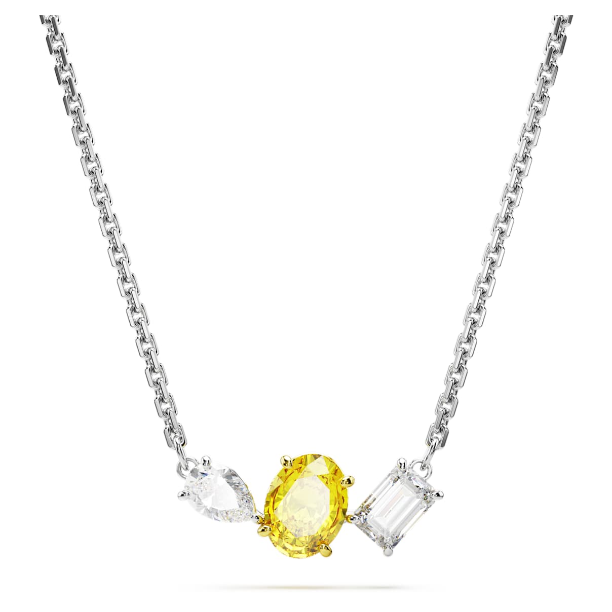

Mesmera pendant, Mixed cuts, Yellow, Mixed metal finish