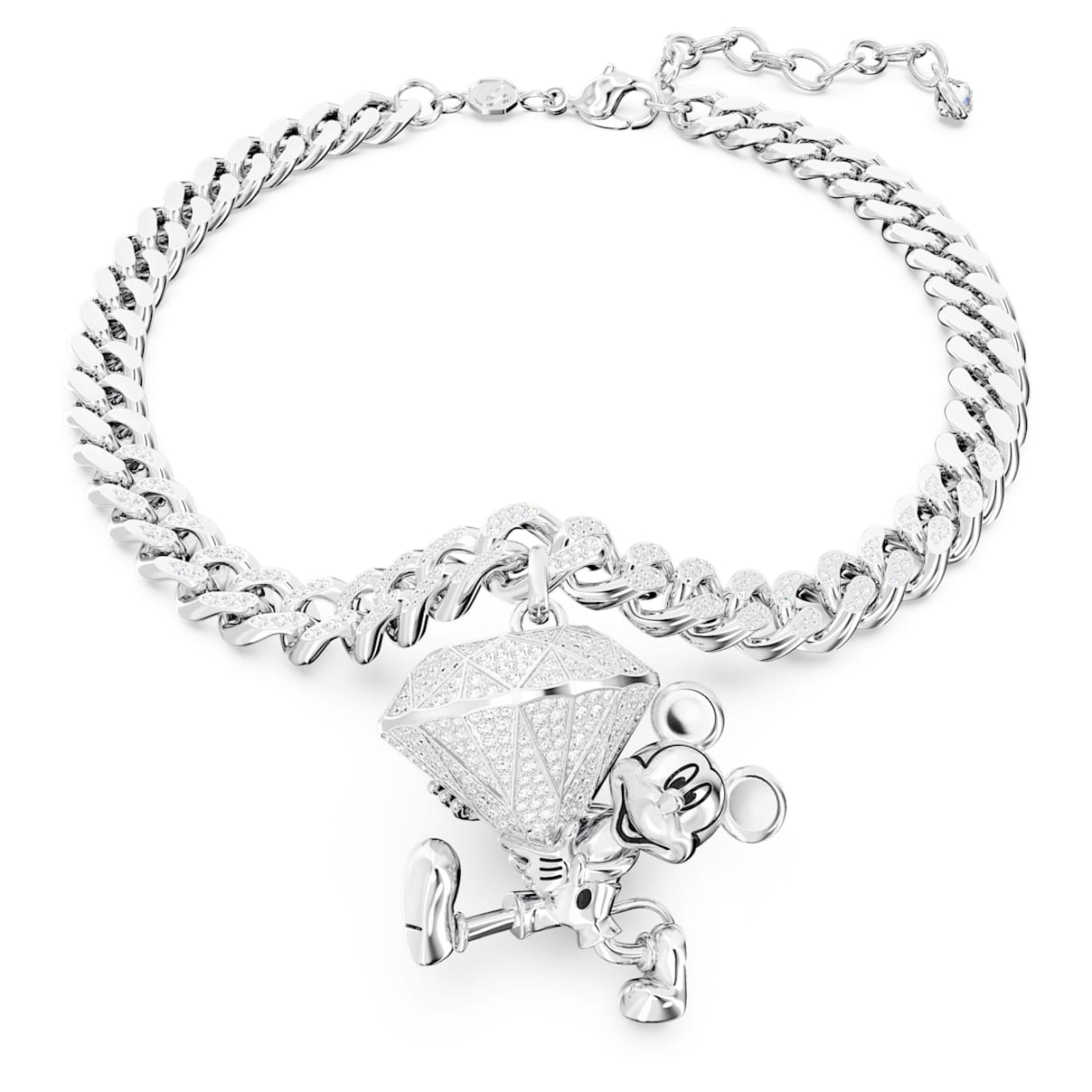 

Pendentif Disney Mickey Mouse, Blanc, Métal rhodié