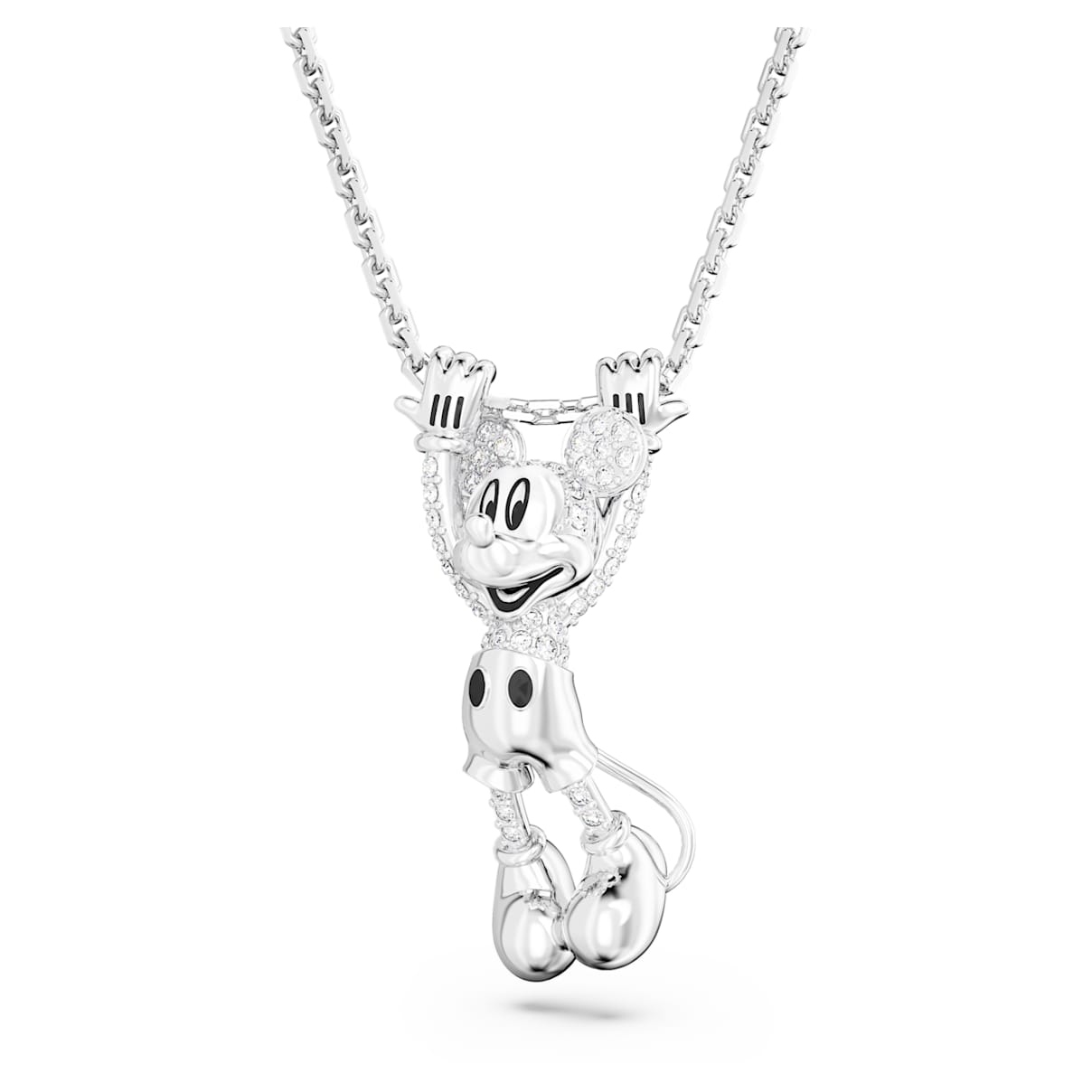 

Disney Mickey Mouse pendant, White, Rhodium plated