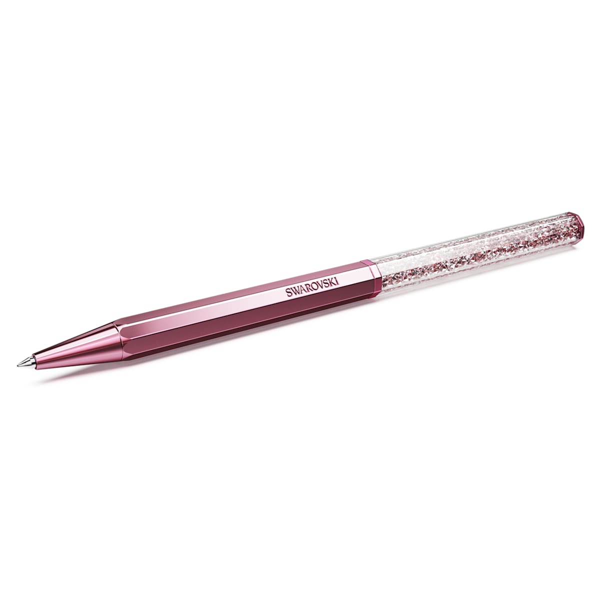 

Crystalline ballpoint pen, Octagon shape, Pink, Pink lacquered