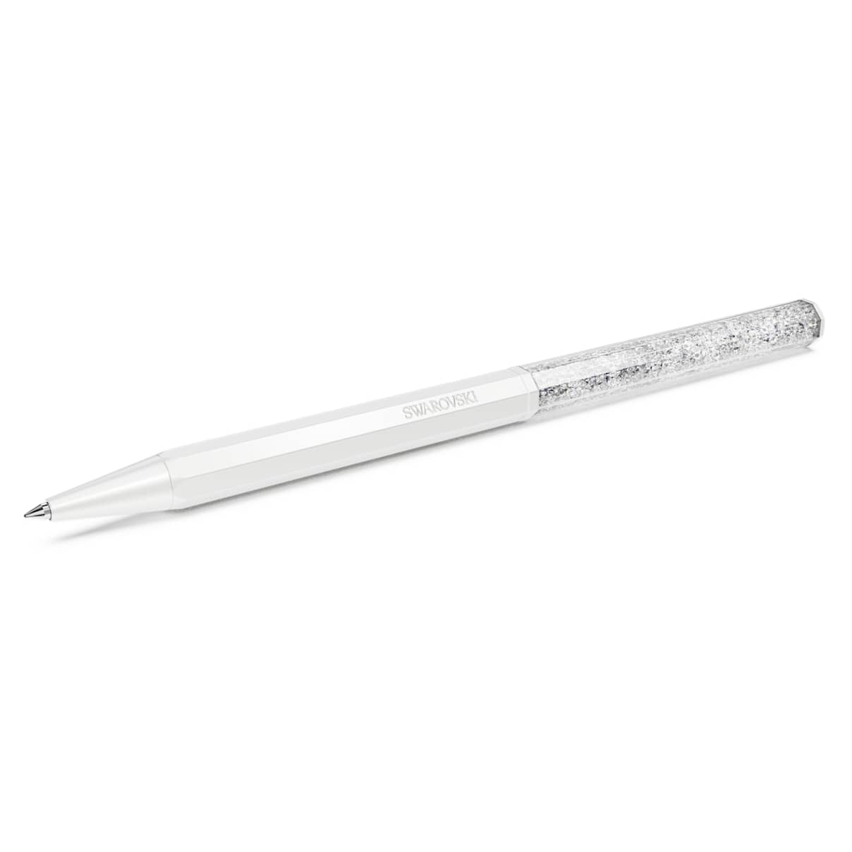 

Crystalline ballpoint pen, Octagon shape, White, White lacquered