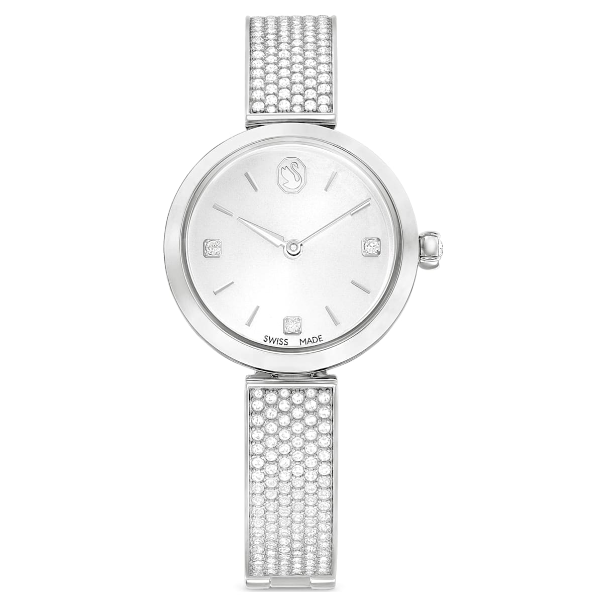 Shop Swarovski Illumina Watch In Silver Tone