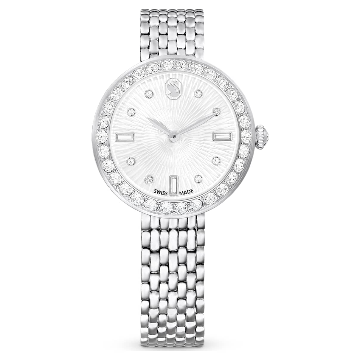 Shop Swarovski Certa Watch In Silver Tone