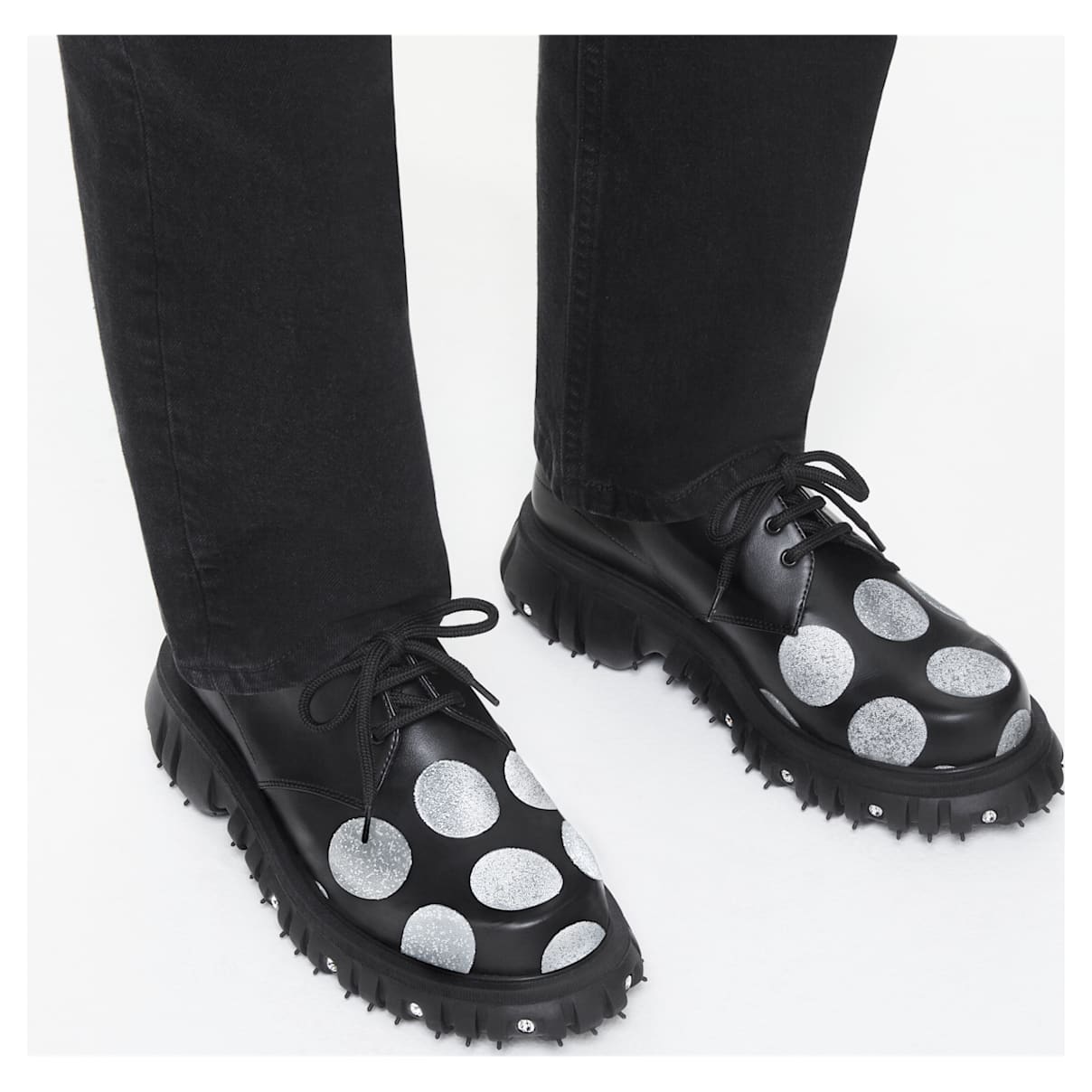 

Phileo 005 Crystal Derby shoe, Black