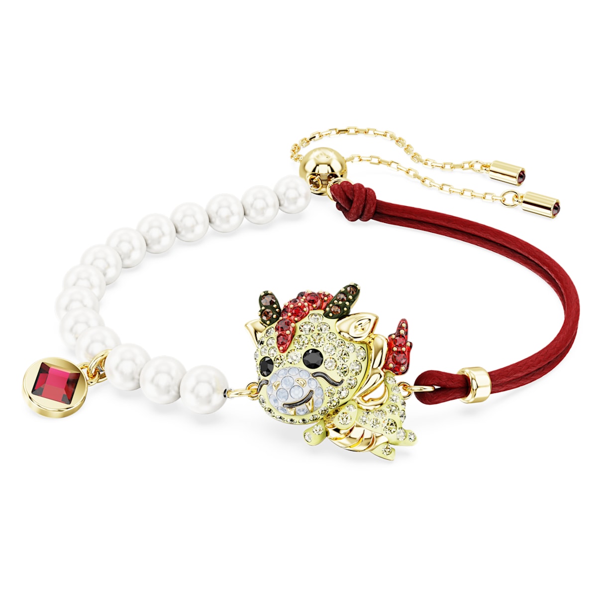 Shop Swarovski Chinese Zodiac Bracelet In Red