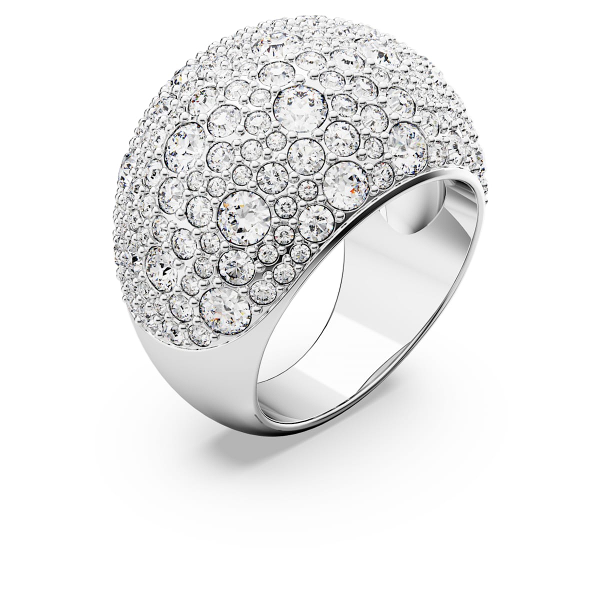 Shop Swarovski Luna Cocktail Ring In White