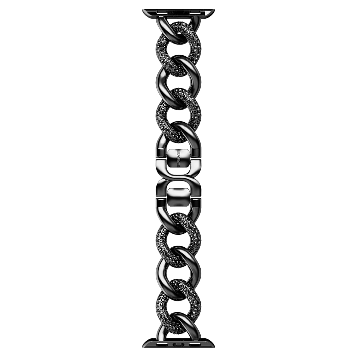 

Sparkling chain strap, For Apple Watch® 40mm & 41mm, Black, Black finish