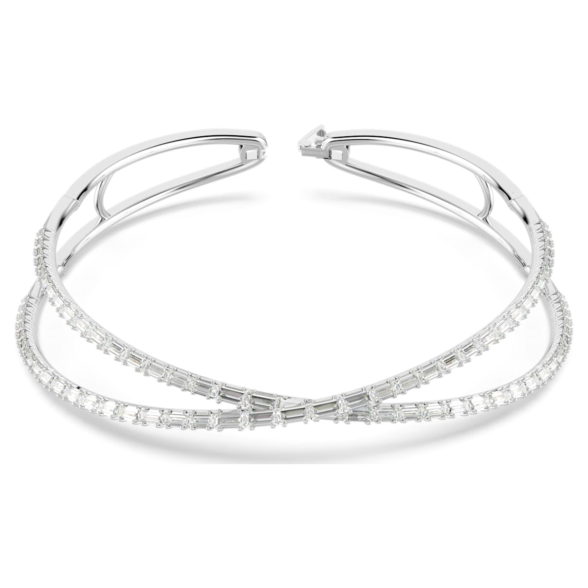 

Hyperbola choker, Infinity, White, Rhodium plated