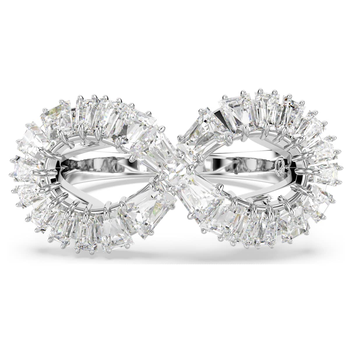 Shop Swarovski Hyperbola Cocktail Ring In White